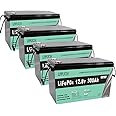 LiFePO (48V)-15KWH LiFePO4 Battery 48V(51.2V) 300Ah Lithium leisure battery, Lithium Iron Phosphate Battery for RV, Solar System,Boat, Marine, mobility scooter.（4 packs 12.8V 300AH in series）