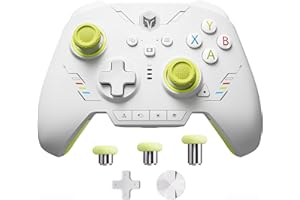 BLACK SHARK Controller PC, BIGBIG WON Rainbow 2 SE Controller Wireless Controllo Movimento, Trigger Effetto Hall, ADC a 12 bit, 3 set di Joystick, Controller D-pad a 4 e 8 vie per Switch/PC/Android/iOS