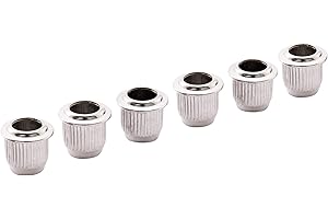 Musiclily Pro 9mm Boccole Accordatore Meccaniche per Chitarra Elettrica Vintage Tuning Pegs, Cromato (Set di 6)