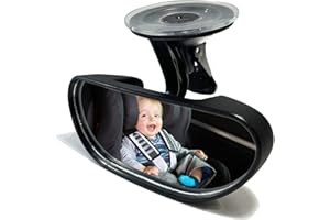 Baby Car Mirror, KITBEST 360° Fully Adjustable Shatterproof Rear View Mirror for Back Seat Universal Easy Fitting - Baby & Child Essentials