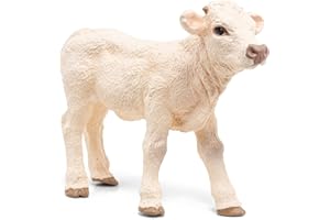 Papo- Ternera Charolai Animales Figuras, Multicolor, M (2051157)