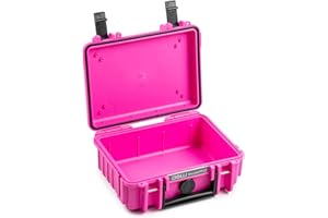 B&W International B&W Mallette de Transport d'extérieur Type 500 Édition limitée Étanche IP67 Anti-poussière, incassable et Indestructible, Rose, Typ 500 - Innenmaß 20x14x8cm, Étui Vide