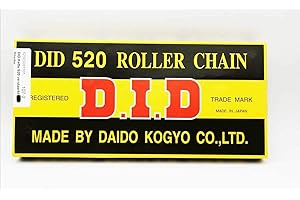 D.I.D DID Kette 520 Standart verstärkt schwarz 112 Glieder offen Clipschloss