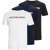 JACK &amp; JONES T-Shirt Basic V-Neck T-Shirt | Stretch fit cut, Plain, Short sleeve, Casual, Very soft process at a maximum temp