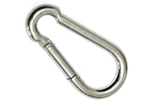 SBS Karabiner 80 x 8 Kletterhaken verzinkt ( 10 Stück )