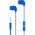 Music Sound | ÉCOUTEURS Fullcolor Intra-Auriculaires | Écouteurs Intra-Auriculaires Stéréo avec Fil et Microphone Intégré - Connecteur Jack 3.5 mm - Câble Anti-enchevêtrement de 1,2 m - Couleur Bleu