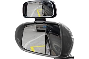 Yuentoen Toter Winkel Spiegel,Auto Toter Winkelspiegel,360 Grad Außenspiegel， Blindspiegel,Seitlicher Drehbarer Rückspiegel High Definition Weitwinkel Seitenspiegel für PKW LKW SUV