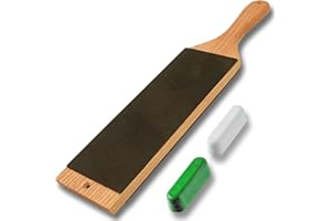 LAVODA Skórzany pasek wiosłowy duży 5 cm na 23 cm z 70 ml zielony biały związek (Paddle STROP)