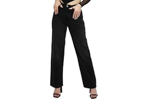 JMOJO Jeans for Women UK - High Waisted Straight Leg Jeans Women with Internal Waist Adjusters & Belt Loops - Regular Fit Ladies Jeans Size 6 8 10 12 14 16 18 - Perfect for Casual & Formal Events