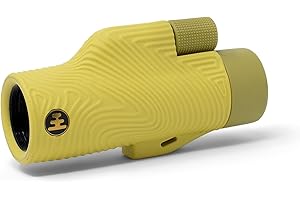 Nocs Provisions Field Tube 8x32 Waterproof Monocular, 8X Magnification Telescope, Bak4 Prism, Wide Field of View for Bird Watching, Backpacking & Wildlife Viewing - Banana Slug Yellow