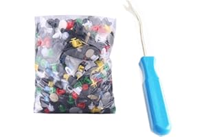 HNJKJEU 500pcs Befestigungsclips Auto Clips Set Universal Befestigungsclips mit Demontage Werkzeuge Türverkleidung Klammern Stoßstangen Zierleisten Plastikklips Kunststoffniete Befestigungssatz Clips