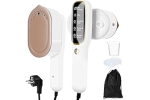 SUPRBIRD Travel Stiratore Portatile, 1200W Ferro da Stiro da Viaggio, 2 in 1 Verticale e Tradizionale con serbatoio dell'acqua da 100 ml, Riscaldamento Rapido 15 Secondi, per Viaggi e Uso Domestico