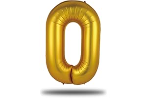 FUNXGO Ballon Lettre O OR - XXL 100cm - Ballon d'anniversaire lettre O en Or - Pour gonflage à l'hélium -Élégance Brillante pour Vos Fêtes - Ballon O Or