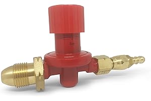 Tezla High Pressure Propane Regulator 4 bar Adjustable POL x 1/4" outlet 8 Kg/hr 8mm Nozzle Included