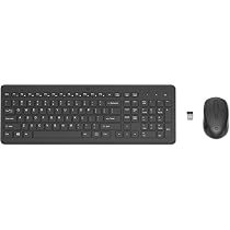 HP 150 kabellose Tastatur und Maus, 2,4 GHz, LED-Anzeige ...