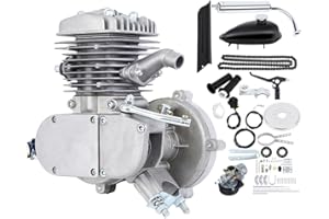 H-YEEU 2 Tempi kit motore bici 50cc Gas Motore Kit di Conversione Bicicletta Argento