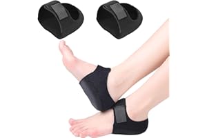 Pizsieat 1 paio di Proteggi Tallone Talloniera in Silicone 40-45 Regolabile Talloniera per Spina Calcaneare per Tallone per Sperone Osseo Sollievo dal Dolore e Tacchi Screpolati (Nero)