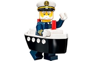TOYNOVA Selezione: Lego 71034 Minifigures – Serie 23 – Minifigure personaggi da collezione + cartolina gratuita (10 – Capitano dei traghetti)