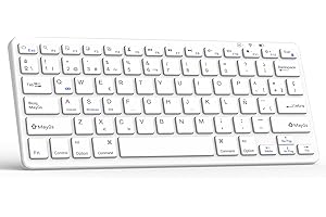 TQQ Teclado iPad, Teclado Español Ñ Bluetooth Recargable, para Tablet, iPad, iPad Air, iPad Pro, iPad Mini, iOS, Android y Windows