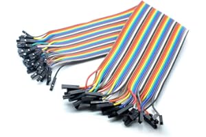 Oiyagai Dupont line 2Set / 80pcs 30cm Femelle à Femelle Jumper Wire Câble Dupont