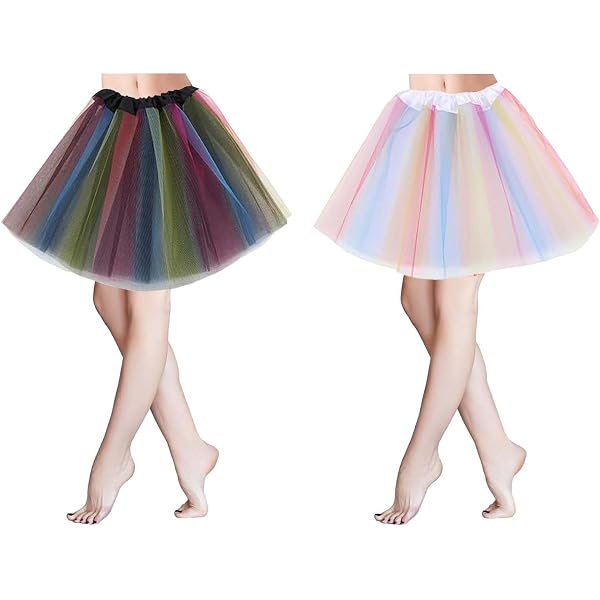 Tutu Ballet Fille Enfant - Jupe Tulle 4 Couches - Taille Élastique 3-8 Ans - Danse Et Fête