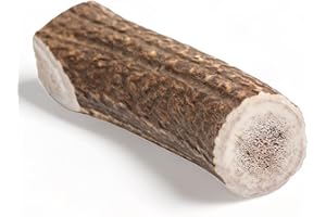 DILECTI Asta de Ciervo para Perros - Elaborada con Asta de Ciervo Roja Natural y Cuidadosamente Seleccionada, Rica en Proteínas y Minerales. - Enteras XL (Paquete de 1)