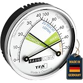 TFA TFA45.2024 Analog Termometre Higrometre 3, Siyah