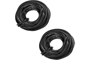 HAPIVIDA Greenhouse Rubber Strip, 4m/10m/18m Black Universal Rubber Weather Stripping Seal Strip, Glass Sealing Rubber Line Cable for Greenhouse Supplies (10M*2)