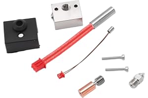 HYUDUO Zestaw GorąCej KońCóWki do Drukarki 3D Bimetalowy Blok Grzewczy GrzałKa Rurki Gardzieli CzęśCi WytłAczarki do Ender 3 S1 24V 40W 300 ℃