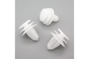 VVO Fasteners- White Plastic Interior Side Trim Clips for Nissan Juke, Qashqai, (Pack of 10)