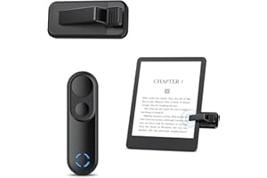 Bakeey 2024 RF Télécommande Tourne Page pour liseuse, Telecommande Tourneur de Page sur Kindle Paperwhite Kobo iPad iPhone Android Tablets pour Distance Fiction Bande Dessinée, Photographie, Noir