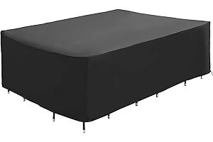 B.PRIME – pokrowiec na stoły i meble ogrodowe – 250 x 200 x 80 cm – wodoodporny, przepuszczający powietrze i stabilny wobec UV – powłoka ochronna premium z materiału poliestrowego Oxford 210D