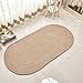 Produktbild Teppich, Weberei Seil Oval Wohnzimmer Couchtisch Schlafzimmer Bett Umweltschutz Maschinenwäsche 120*160 cm (Farbe: Beige, Größe: 100 * 200 cm)