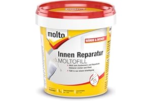 Molto Innen Reparatur Moltofill, Innen-Fertigspachtel für kleine Ausbesserungsarbeiten, 1kg