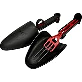 SrtFootCare Plastic Adjustable Shoe Mold 39-44 Red Black 1 Pair