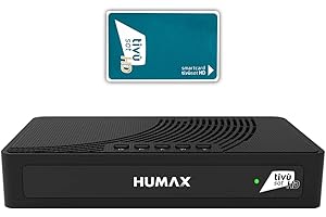 Humax Tivumax LT HD-3800S2 Récepteur satellite Full HD DVB-S2 avec carte Tivusat HD active