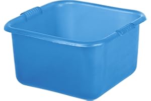 Mobil Plastic - Bacinella/Bagno Quadro in plastica 30x30 - Azzurro