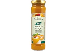 LA PATELIERE Coulis de Mangue Bio 75% de Fruits 160 g