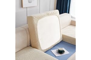 VEAI Coprisedile per Divano 3/4/2/1 Posti con Penisola Copri Divano Elastico Federa per Cuscino per Divano del Sedile Velluto Copridivano Protezione del Cuscino Sedile ( Color : #19 , Size : 3 seats - X (1