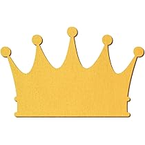 Goldene Holz Krone 30cm - Laser Schnitt Deko Basteln Geschenk