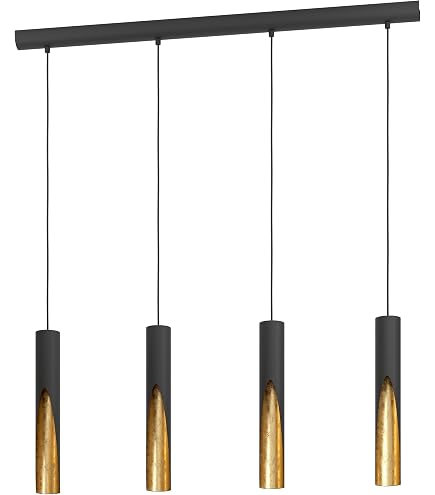 LUCIDE MESH Pendelleuchte – Ø 15 Cm, Schwarz, Höhenverstellbar, Für E27 LED, Dimmbar, Metall-Design