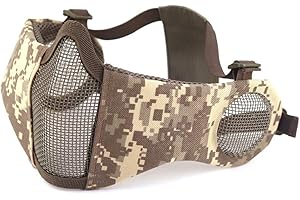 HANSTRONG GEAR H World EU Integrated Tactical Airsoft Painball Full Face Googles Piloteer Protective Helmet with Removable Face Shield