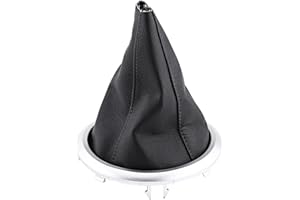 YOSOO HEALTH GEAR Osłona Zmiany Biegów, Osłona Zmiany Biegów ze Skóry PU, Czarna Ręczna Skrzynia Biegów Dźwignia Zmiany Biegów Osłona Bagażnika Pasuje do Suzuki Swift SX4 2005-2010