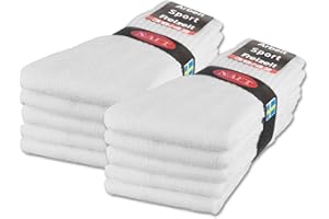 SOCKENKAUF24 Lot de 10 | 20 | 30 Paires de Chaussettes de Sport, de Tennis, de Travail Homme Femme Coton
