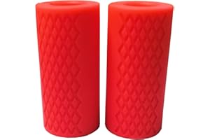 QIBYLIFT Pull Up Bar Thick Bar Adapter, Weight Grip Bar Fit for Standard Barbell - Dumbbell Handle Grips, Silicone Rubber Barbell Grips for Weight Lifting Cable Attachments & Fitness Training