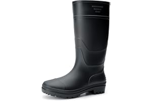 Bruno Marc Men's Wellington Boots Waterproof Mid-Calf Rubber Work Rain Boots for Gardening, Dog Walking, Car Washing