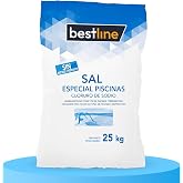 BESTLINE 1 x Swimming Pool Salt, Wet Sea Salt, Ideal for Keeping Water Clear and Clean, 25 kg