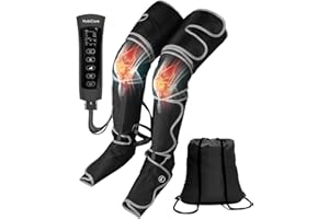 HUBDIC HubiCare masażer nóg, kompresja powietrza do cyrkulacji, łagodzenia bólu i rozluźnienia mięśni, 6 trybów, nadaje się do masażu stóp, nóg, łydek, wysokiego masażu, relaksującego szybkiego odzyskiwania,