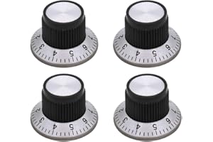 mxuteuk 4 pezzi Potenziometro Manopola di controllo Volume Audio Chitarra elettrica Basso Tipo a vite 24x14,5mm (diametro * altezza) KNOB-C-1