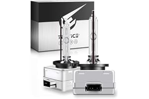 TECTICO D1S 35W Xénon Ampoule HID de HID kit de Conversion 4300K 12V Blanc Chaud +300% Ultra Clair Kit de Conversion Bi HID Ampoule, 2 Ampoules